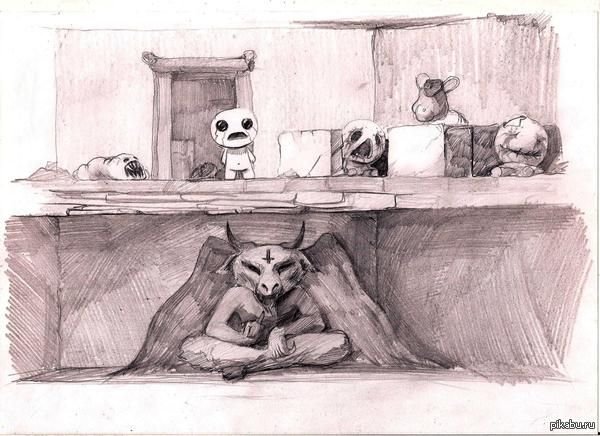 Айзек арт карандашом