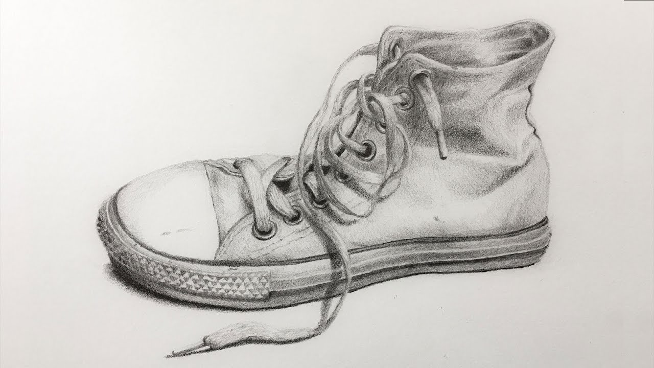 Обувь карандашом