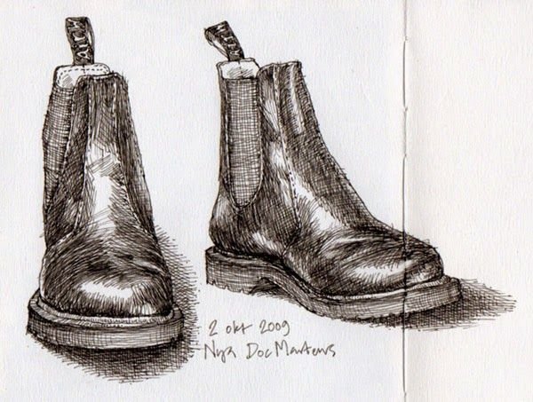 Наброски ботинок
