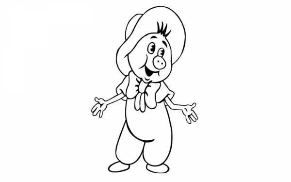 Поросёнок Фунтик рисунок