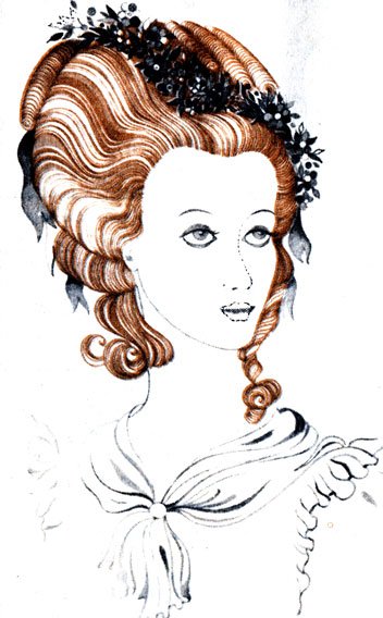 Исторические прически для рисования