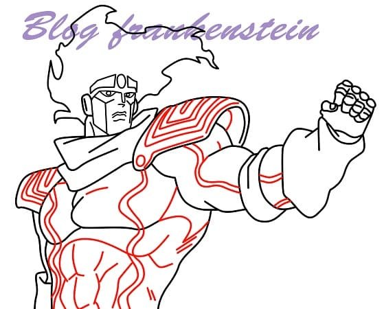 Star Platinum рисунок карандашом
