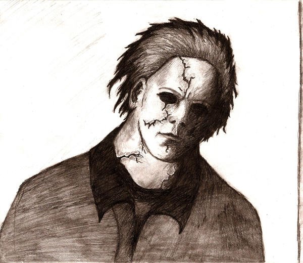 Майкл Майерс арт карандашом