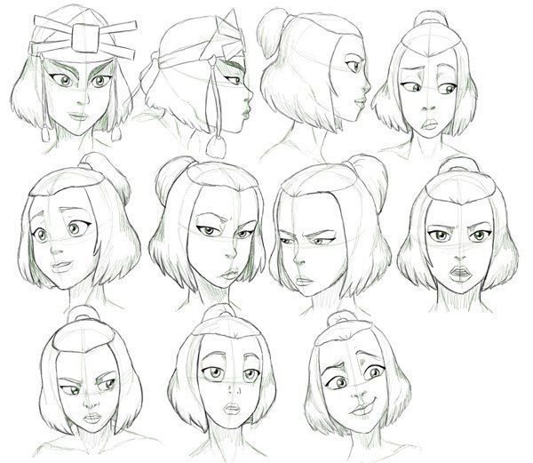 Аватар Легенда об Аанге референсы персонажей