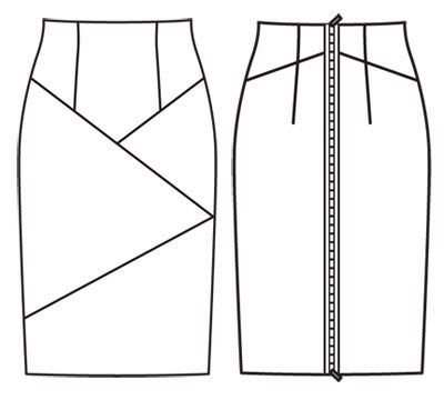 Моделирование юбки с асимметричной застежкой