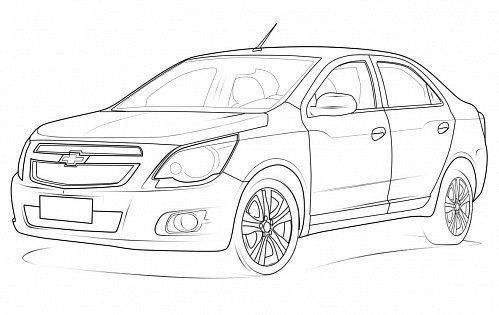 Chevrolet Cobalt vector