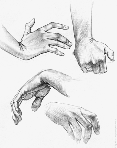 Руки карандашом