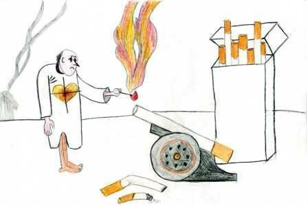 Рисунки для срисовки на тему курение