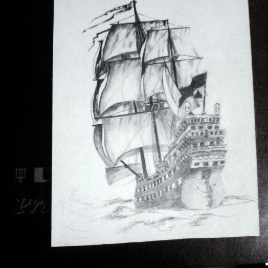 Корабль черная Жемчужина Моргана