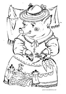 Маршак сказка о глупом мышонке раскраска