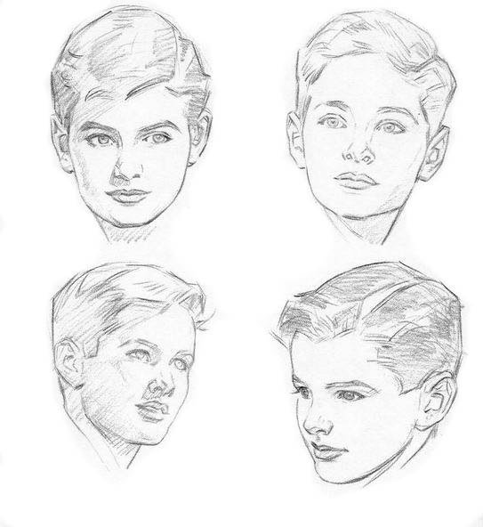 Портрет ребенка карандашом