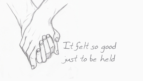 Рука в руке карандашом