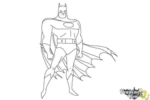 Поэтапное рисование Бэтмена