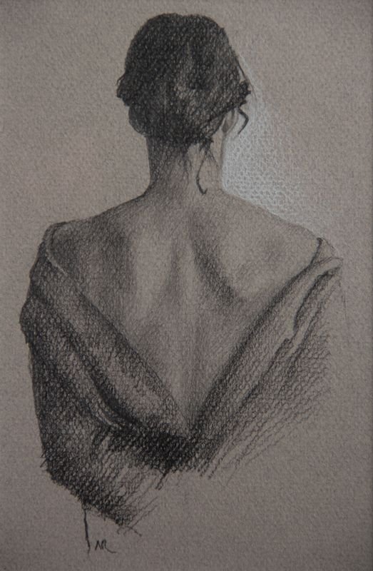 Женщина спиной рисунок. Женщина со спины рисунок. Рисование женской спины. Портреты девушек карандашом со спины.
