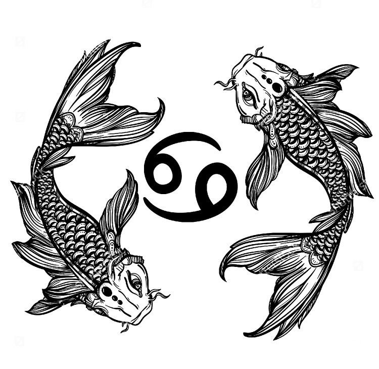Знак зодиака рыбы картинки для срисовки