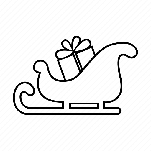 Сани Деда Мороза рисунок