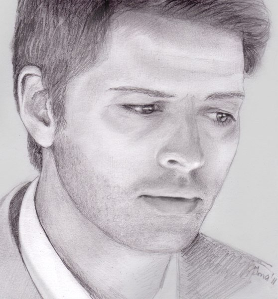 Дин Винчестер карандашом
