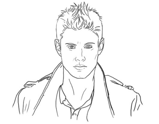 Дин Винчестер рисунок