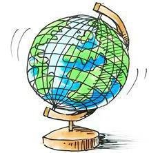 Земной шар шаблон