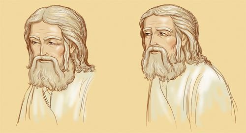 Прорись иконы Сергий Радонежский