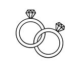 Обручальные кольца рисунок