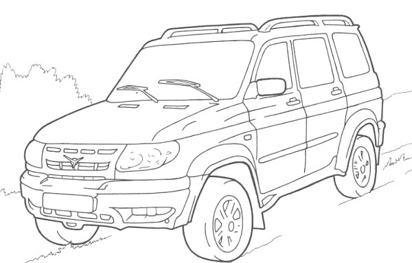 УАЗ Патриот 6х6 раскраска