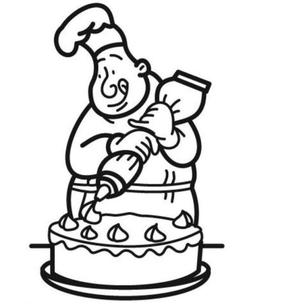 Рисование профессии кондитер