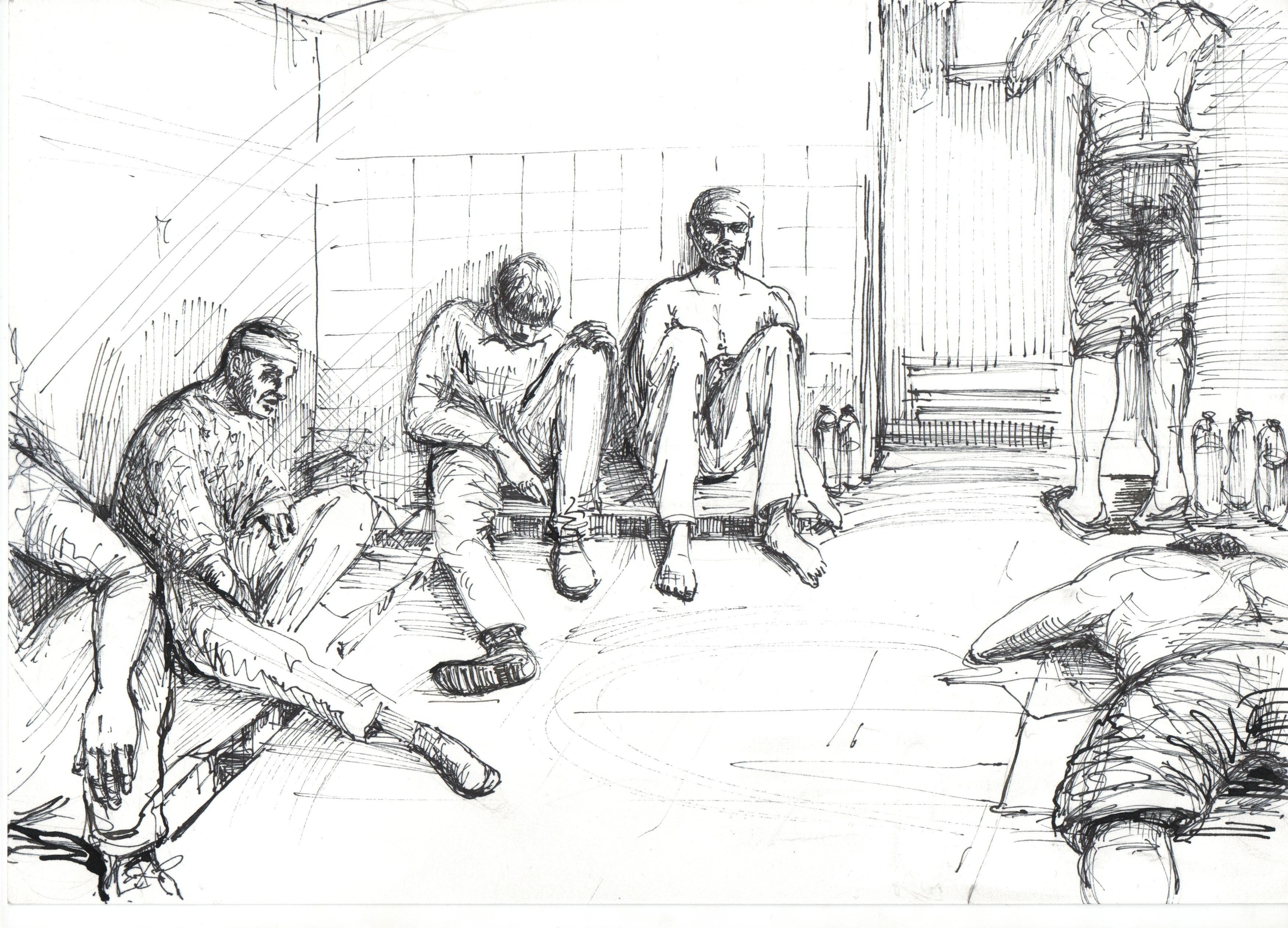 Рисунки заключенных в тюрьме