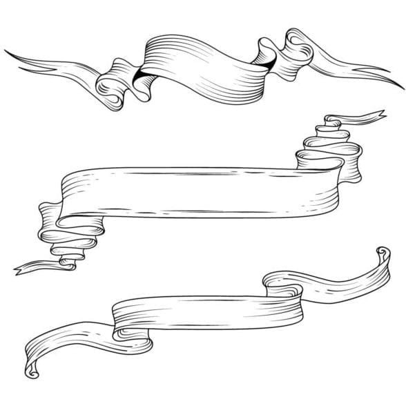 Ленточка эскиз