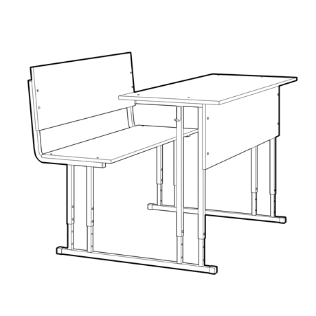 Парта раскраска