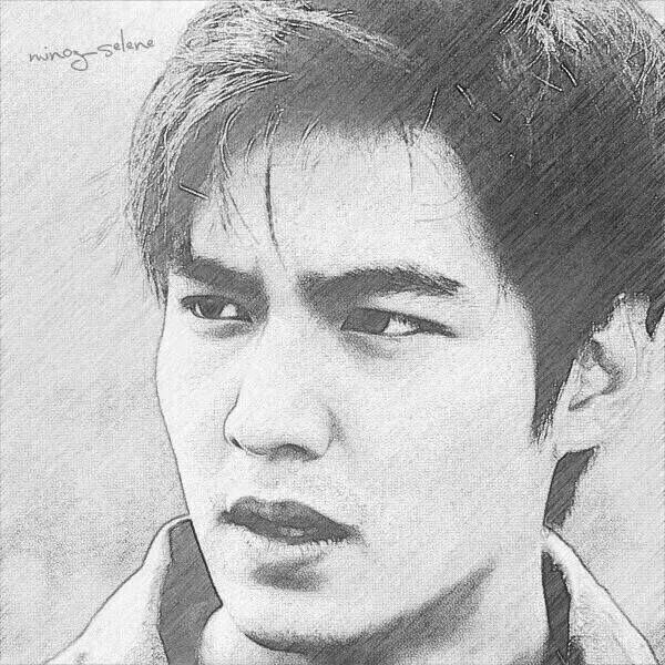 Ли мин Хо карандашом