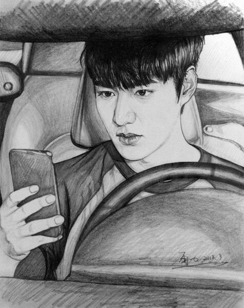 Ли мин Хо рисунок