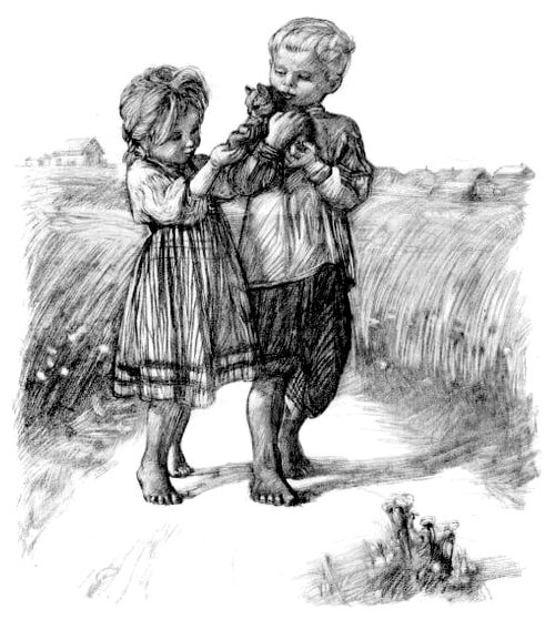 Лев толстой котенок рисунок