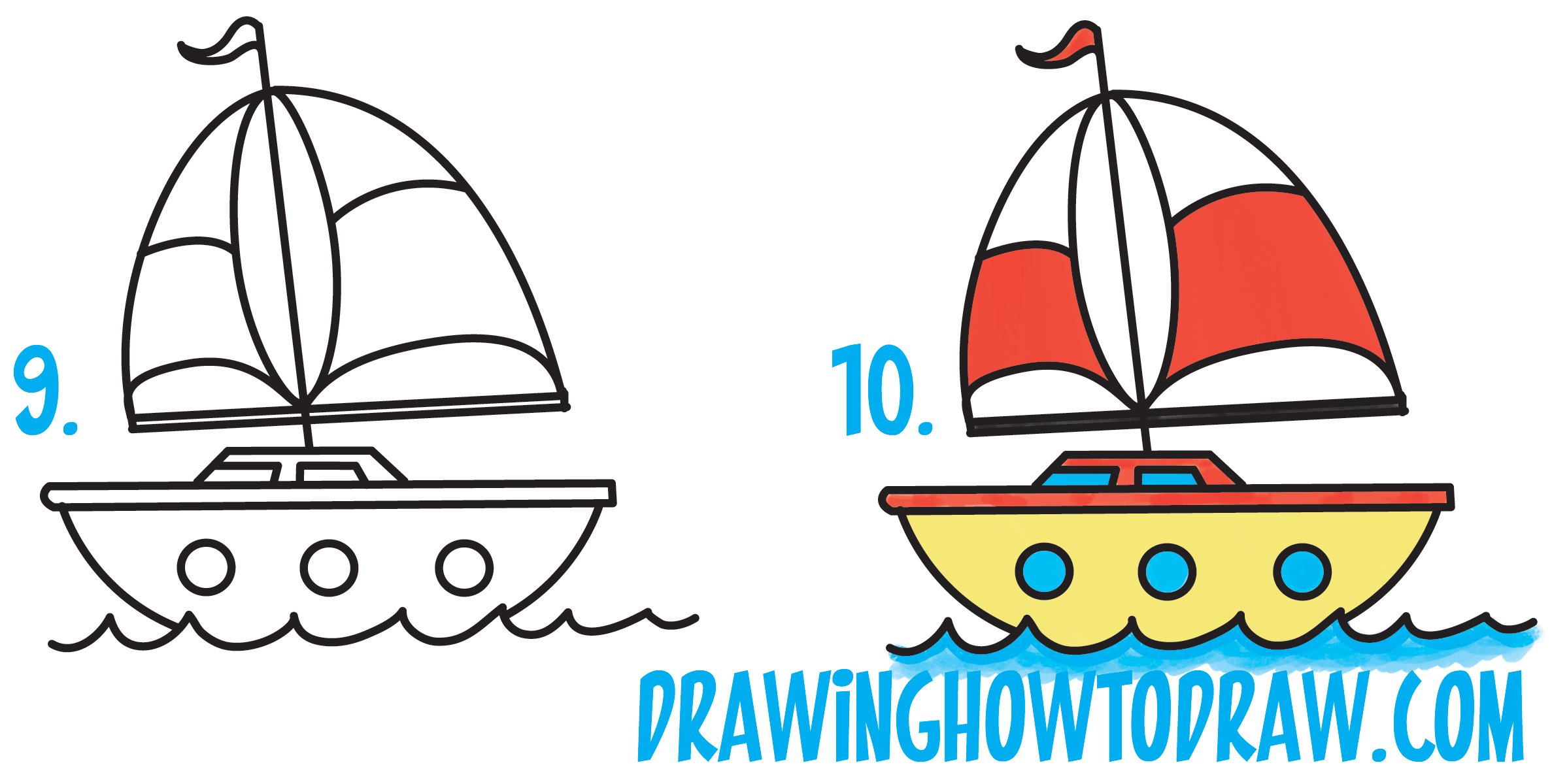 Лодка рисунок for Kids