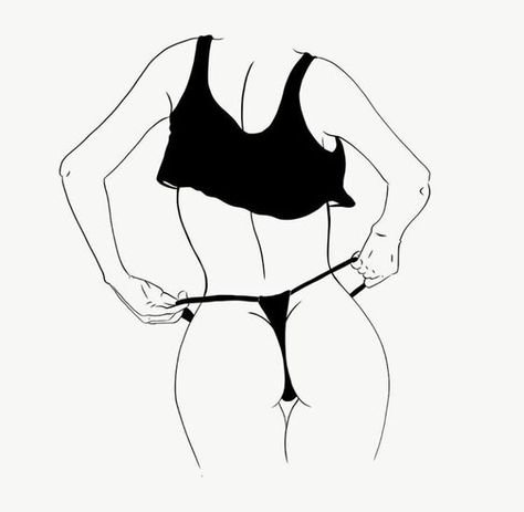 Эскиз женского тела