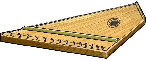 Гусли на прозрачном фоне