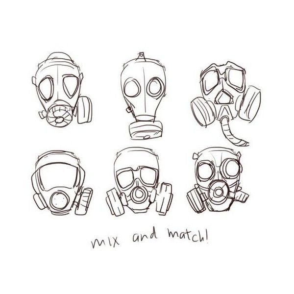 Референс маски сбоку