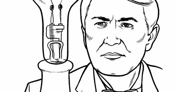 Эдисон рисунок карандашом