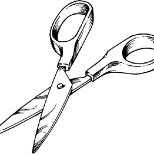 Ножницы раскраска для детей