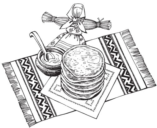 Масленица рисунок