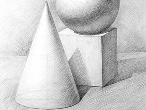 Светотень шар, конус, цилиндр, куб