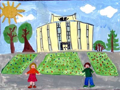 Город рисунок набросок