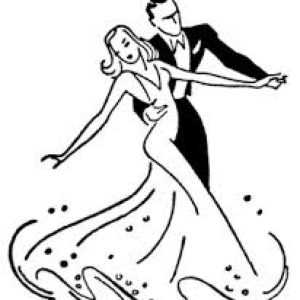 Раскраска бальные танцы