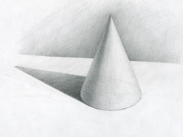 Конус карандашом