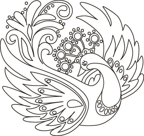 Птицы. Раскраска