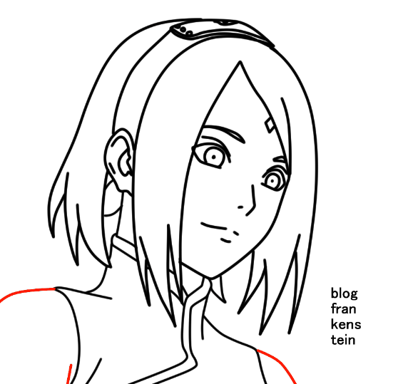 Сакура рисунок карандашом аниме