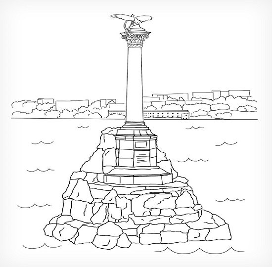 Памятник Первопоселенец Пенза рисунок