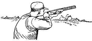 Охотник рисунок легкий