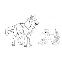 Раскраска к басне волк и ягненок