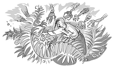 Праздник Ивана Купала раскраска